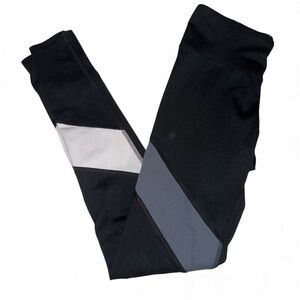 Champion Black and Gray Colorblock Leggings